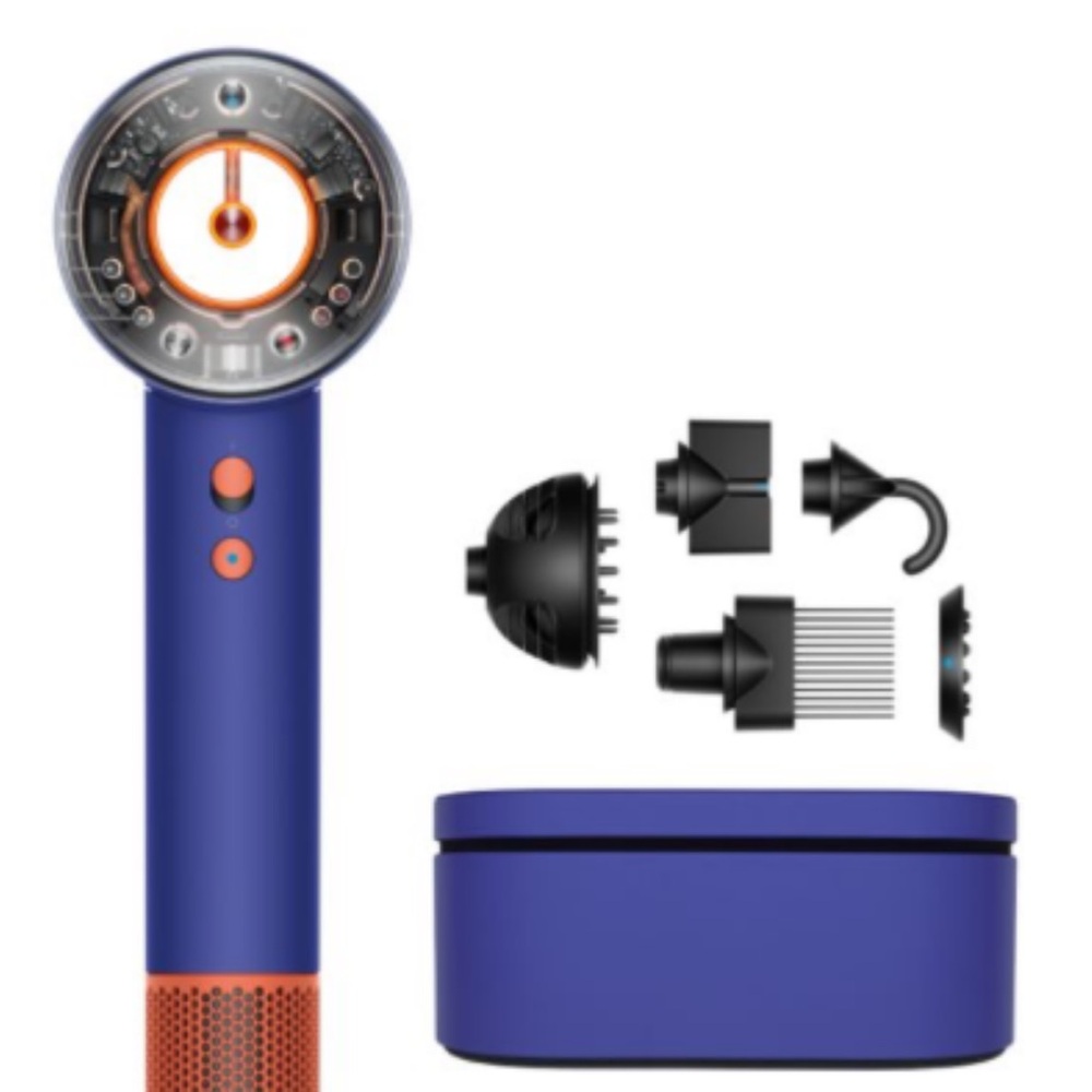 Dyson Nural Supersonic Hair Dryer in Blue and Orange